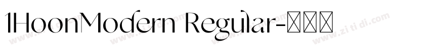 1HoonModern Regular字体转换 1HoonModern Regular字体转换